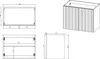 Waschtischunterschrank geriffelt - Schwarz - Breite 80 cm - Produktbild-Vorschau 5