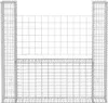 vidaXL Gabbione a U in acciaio 160×20×150 cm Anteprima dell’immagine prodotto 4