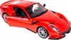 A red Ferrari F12TDF model car with the driver's side door open, shown from a slightly elevated angle. Produktbild-Vorschau