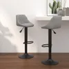 vidaXL Tabouret de bar 2 pcs velours gris clair Voir les images du produit 2