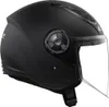 A black LS2 jet helmet with a clear visor, shown from the side against a white background. Anteprima dell’immagine prodotto