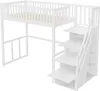 MODFU letto a soppalco 90x200 con scala di sicurezza, letto Anteprima dell’immagine prodotto 4