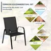 COSTWAY Lot de 2 chaises de jardin avec accoudoirs, chaises Voir les images du produit 8