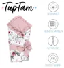TupTam Unisex Baby Einschlagdecke mit Schleife, Farbe: Produktbild-Vorschau 3