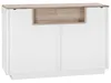 BELIANI Kommode weiß/heller Holzfarbton MDF Platte 76 x 90 Produktbild-Vorschau 5