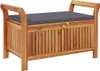 vidaXL Garten-Truhenbank mit Kissen 91 cm Massivholz Akazie Produktbild-Vorschau 4