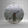Wanduhr - Rund - Glasuhr - Fantasie Krieg - 30x30cm - Produktbild-Vorschau 3