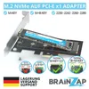 BRAINZAP M.2 M2 NVMe SSD a PCI-E PCI-Express PCIe 3.0 x1 Anteprima dell’immagine prodotto 2