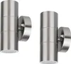2er Set Grafner® Edelstahl-Wandlampen UP and Down WL10096 Produktbild-Vorschau 1