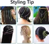 6 Haar Spiralen Flechten Braider Bunt mit Strass Pink Produktbild-Vorschau 3