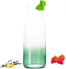 PLATINUX Karaffe aus Glas 1L (max. 1130ml) Grünem Ombré Produktbild-Vorschau 1