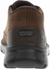 The back view of a brown Skechers slip-in boot. Voir les images du produit
