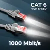 deleyCON 0,5m CAT6 Patchkabel RJ45 S/FTP PIMF, 5 Stück - Produktbild-Vorschau 4