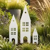 UNUS Gartendeko Gartenstecker Häuser aus Metall im 3er Set Produktbild-Vorschau 4