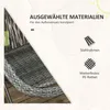 Outsunny Gartenmöbel-Set 3-tlg., Gartengarnitur mit Produktbild-Vorschau 4