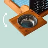 Relaxdays Hundestrandkorb, Rattan, mit Napf, Hundesessel Produktbild-Vorschau 5