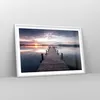 Gerahmtes Poster - Weißer Rahmen - Fußgängerbrücke See Produktbild-Vorschau 8