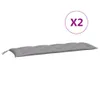 vidaXL Gartenbank-Auflagen 2 Stk. Grau 150x50x7 cm Produktbild-Vorschau 8