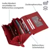 RFID Damen Geldbörse Portemonnaie Geldbeutel Damenbörse Produktbild-Vorschau 7