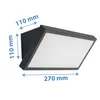 LED Außenwandleuchte 2906Y Schwarz 20W 3CCT (Warmweiß, Produktbild-Vorschau 4