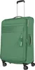 A green trolley suitcase on a white background. Produktbild-Vorschau