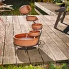 esotec Terrakottafarbener Solar Kaskadenbrunnen Livorno Produktbild-Vorschau 1