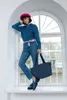 reisenthel Shopper Herringbone Dark Blue dunkelblau Produktbild-Vorschau 6