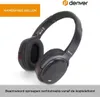 A pair of black wireless on-ear headphones from Denver. Anteprima dell’immagine prodotto