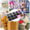 A collage of images showing teddy bears, orchids, and a box of craft safety eyes and noses. Náhled obrázku produktu