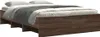 vidaXL Bettgestell ohne Matratze Braun Eiche 140x190 cm Produktbild-Vorschau 3