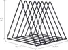 QUVIO Triangle Mail und Bücherregal - Mail Organizer - Produktbild-Vorschau 2