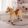 HOMCOM Plüsch Reitpferd für Kinder, Stehpferd mit Sound, Produktbild-Vorschau 2