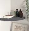 vidaXL Étagère suspendue d'angle gris brillant 35x35x3,8 cm Voir les images du produit 16
