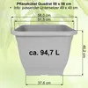 MePla - Pflanzkübel Quadrat 58x58 terra Produktbild-Vorschau 4