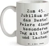 Mr. & Mrs. Panda Becher Spruch 45. Geburtstag Feiern - Weiß Produktbild-Vorschau 3