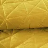 Narzuta Luiz 3 musztardowa 200x220 cm hot press welur Podgląd zdjęcia produktu 6
