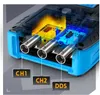 A close-up, cutaway view of the internal components of a digital multimeter and oscilloscope, highlighting its dual channels and DDS function. Náhled obrázku produktu