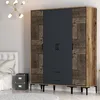Skye Decor, Kumsal PTP - Noyer, Anthracite, Armoire, Noyer, Voir les images du produit 3