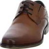 A close-up, front-facing view of a brown leather men's dress shoe. Produktbild-Vorschau