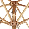 Sekey Balkonschirm 200 cm Ø Holzoptik, Knickbar, Stabiler Produktbild-Vorschau 5