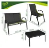 Gardlov 27601 Set da giardino - tavolo, panca, 2 poltrone, Anteprima dell’immagine prodotto 3