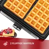 Waffeleisen stark schwarz 2 große Waffeln MPM MGO-41/C Produktbild-Vorschau 2