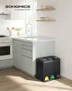 SONGMICS Systém třídění odpadu, kovový, 3 x 8 litrů, Náhled obrázku produktu 2