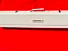 A white sewing machine case with a red background. Produktbild-Vorschau