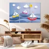 Bild auf Leinwand - Leinwandbild - Origami boot meer himmel Produktbild-Vorschau 7
