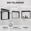 ShowerNIZR® Estante de ducha Obsidian Black - Estante de Vista previa de la imagen del producto 6