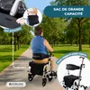 Déambulateur avec repose-pieds Mobiclinic Pliable Freins en Voir les images du produit 8