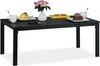 Relaxdays Gartentisch rechteckig, Holzoptik, Esstisch, Produktbild-Vorschau 1