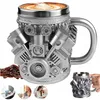 Kaffeebecher V8 Motordesign aus Edelstahl doppelwandig für Produktbild-Vorschau 1