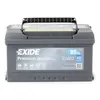 A gray car battery with branding and specifications visible. Produktbild-Vorschau